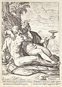 Ære og velstand by Hendrick Goltzius