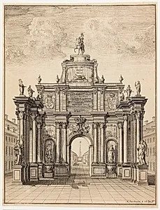 Æresport for Kong Frederik 5. og Dronning Louise by A. Diechmann