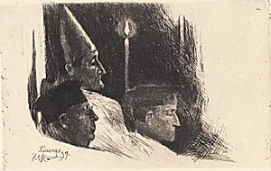 "Ærkebispen i Firenze celebrerer Paaskemesse" by Hans Nikolaj Hansen