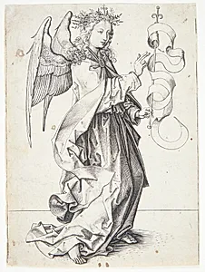 Ærkeenglen Gabriel by Martin Schongauer