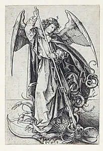Ærkeenglen Michael by Martin Schongauer