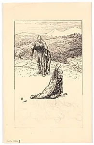 Ærkesbisp Turpins død by Niels Skovgaard