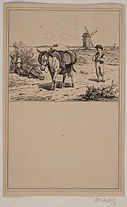 Æslet. Nr. 4 i Chr. Winther og M. Rørbye, "25 Billeder for små børn" by Adolph Kittendorff