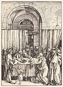 Affærdigelsen af Joakims offer by Albrecht Dürer