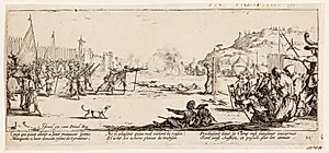 Afstraffelse ved skydning by Jacques Callot