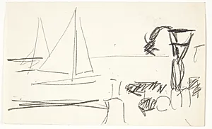 Aften i Frihavnen by Edvard Weie