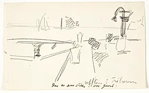 Aften i Frihavnen by Edvard Weie