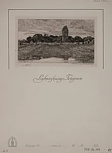 Aften ved Brønshøj by Axel Holm