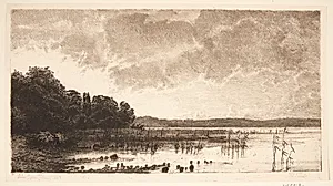 Aften ved Furesøen by Louise Ravn-Hansen