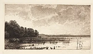 Aften ved Furesøen by Louise Ravn-Hansen
