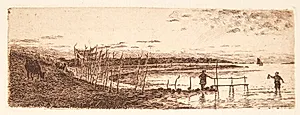 Aften ved Vejle Fjord by Louise Ravn-Hansen