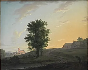 Aftenlandskab ved Gentofte by Erik Pauelsen