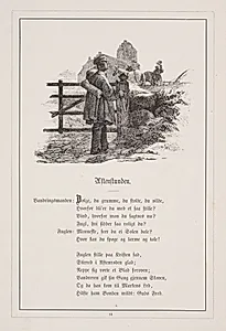 Aftenstunden. Illustration til H.V. Kaalund, "Fabler for Børn" by H.P. Hansen