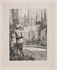 Aladdin udenfor Isphahans port
