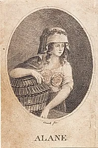 "Alane", kvinde med kurv by Heinrich Grosch