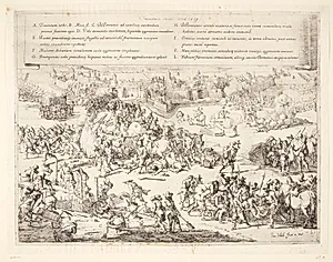 Alessandro af Parmas belejring af Maastricht by Jan Miel