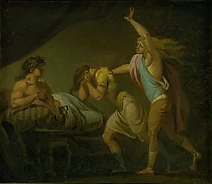 Alexander den Store modtager to ynglinges bekendelse om deres sammensværgelse imod ham by Nicolai Abildgaard
