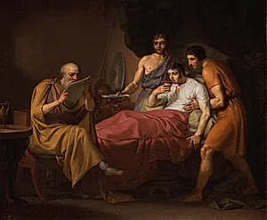 Alexander den Store på sygelejet by C.W. Eckersberg