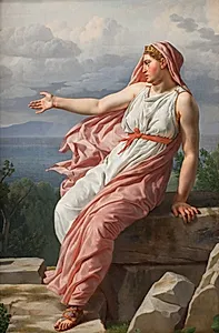 Alkyones afskedshilsen til sin bortsejlende ægtefælle by C.W. Eckersberg
