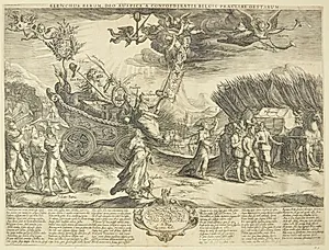 Allegori over Nederlandenes sejr over Spanien by Jan Saenredam
