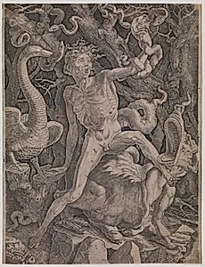 Allegori på vreden by Giovanni Jacopo Caraglio
