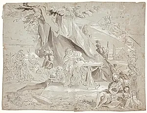Allegorisk komposition by Hendrik Krock