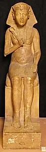 Amenophis IV siddende på trone (1365-1349 f.Kr.) by Ubekendt