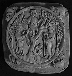 Amor i træ mellem herre og dame by Ubekendt
