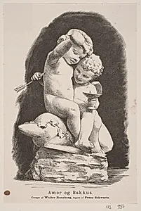 Amor og Bakkus by H.C. Henneberg