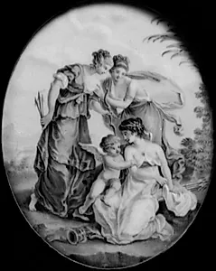 Amor og gratierne by Georg Seiptius