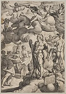 Amor og Psyches' bryllup by Hendrick Goltzius