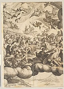 Amor og Psyches' bryllup by Hendrick Goltzius