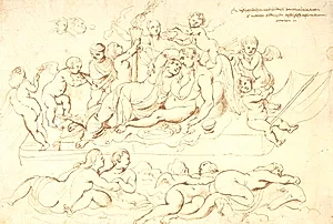 Amor og Psykes bryllup by Willem Panneels