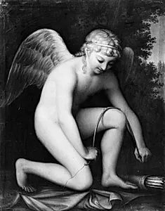 Amor spænder sin bue by Erik Pauelsen