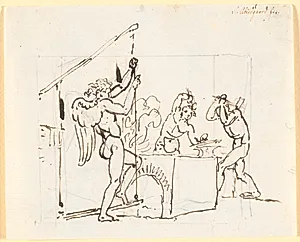 Amors pile smedes by Nicolai Abildgaard