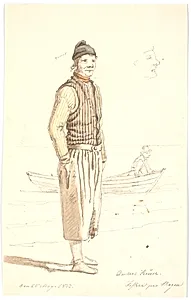 Anders Kruse. Fisker paa Skagen by Martinus Rørbye