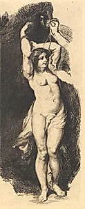 Andromeda, efter Rubens by Frans Schwartz