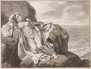 Andromeda lænket til klippen. by C.W. Eckersberg