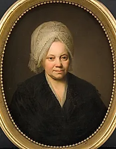 Ane Margrethe Abildgaard, f. Bastholm. Maleren N.A. Abildgaards moder by Jens Juel