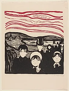 Angst by Edvard Munch