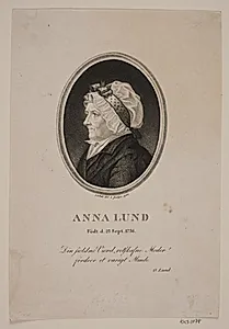 Anna Lund by Gerhard Ludvig Lahde