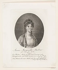 Anna Margrethe Bülow by J.F. Clemens