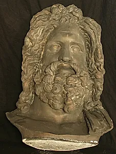 Ansigtsmaske fra busten Zeus fra Otricoli by Ubekendt