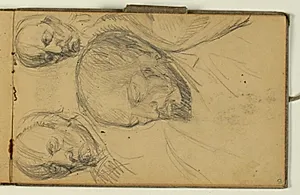 Ansigtsstudier by Niels Larsen Stevns