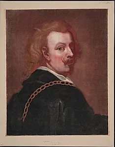 Anthony van Dyck. Selvportræt med guldkæde by Jakob Christof Le Blon