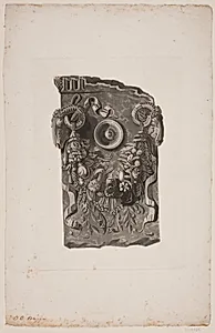 Antikt arkitekturfragment by Oluf Olufsen Bagge