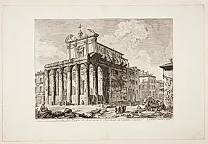 Antoninus' and Faustina's tempel by Giovanni Battista Piranesi