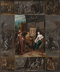 Apelles maler Campaspe by Frans Francken (II)