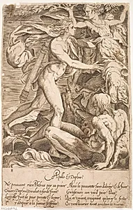 Apollo og Daphne by Jacques Androuet Ducerceau (I)