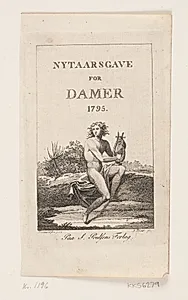 Apollo spillende på lyre by Andreas Flint
